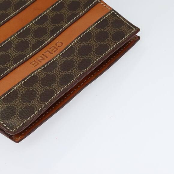 CELINE Macadam Canvas Backpack Pvc Leather Brown - Picture 6 of 12